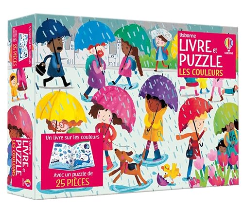 Les couleurs - Coffret Livre et puzzle: Un livre sur les couleurs avec 1 puzzle de 25 pièces